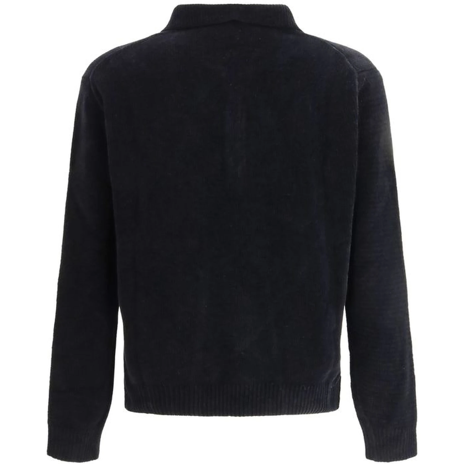 Black Cotton Polo Shirt