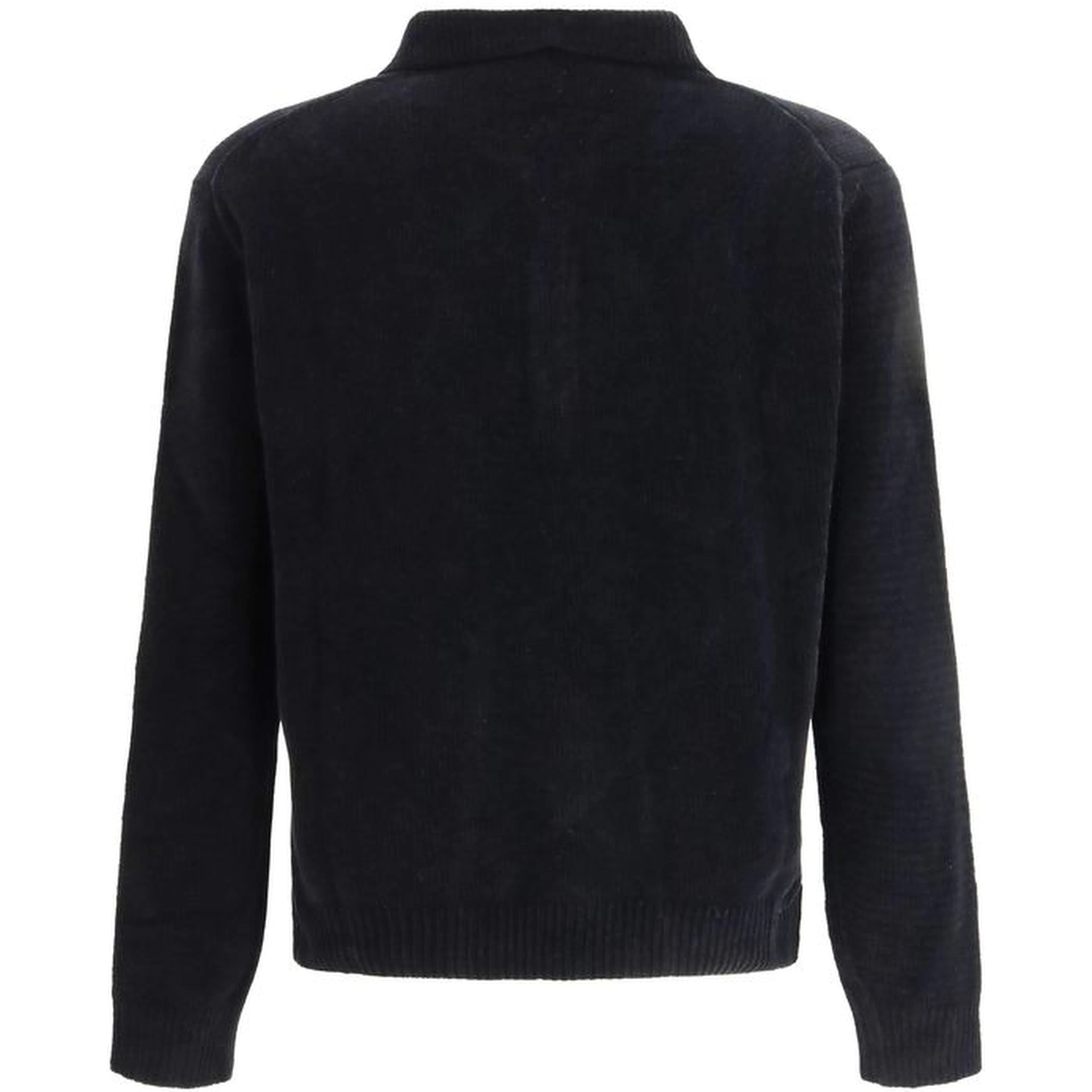 Black Cotton Polo Shirt