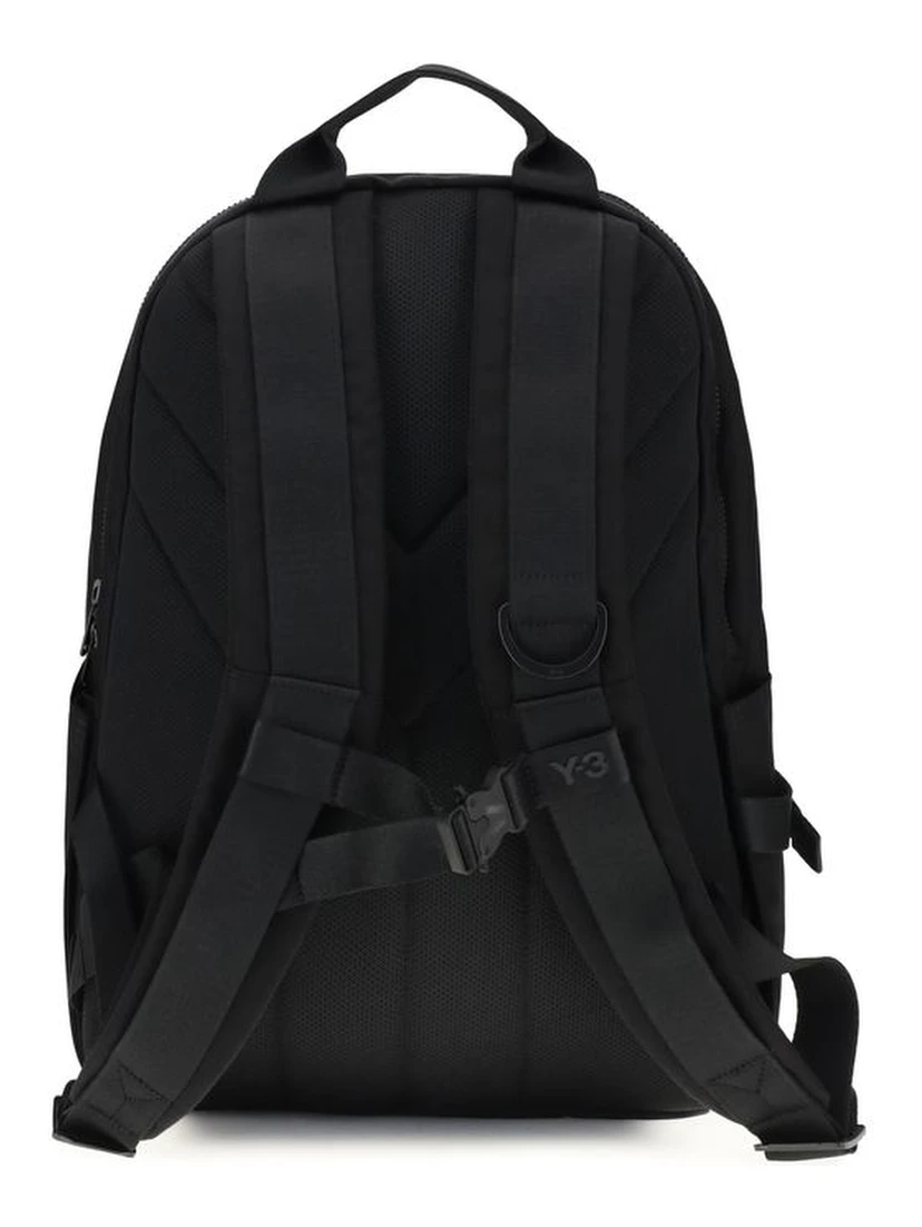 Black Polyester Backpack