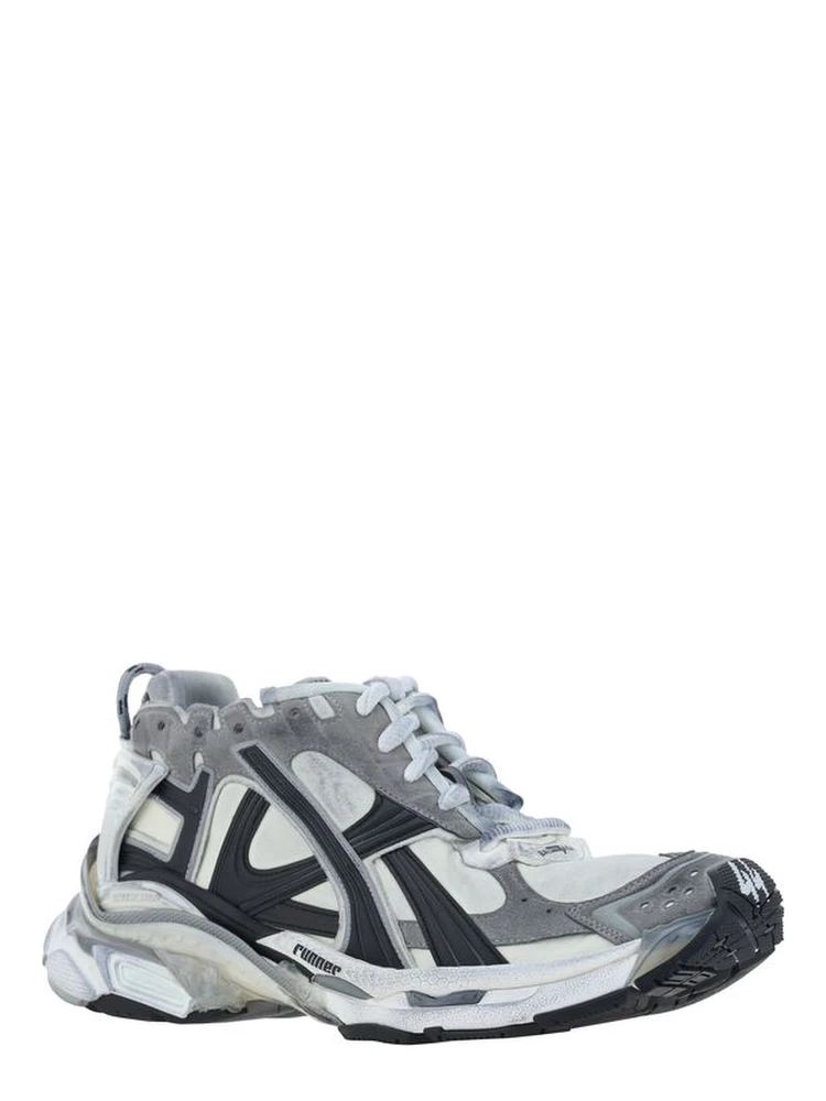 Gray Polyurethane Athletic Sneakers alternative