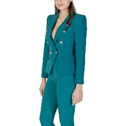 Black Polyester Blazer