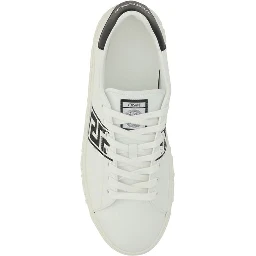White Rubber Low Top Sneakers