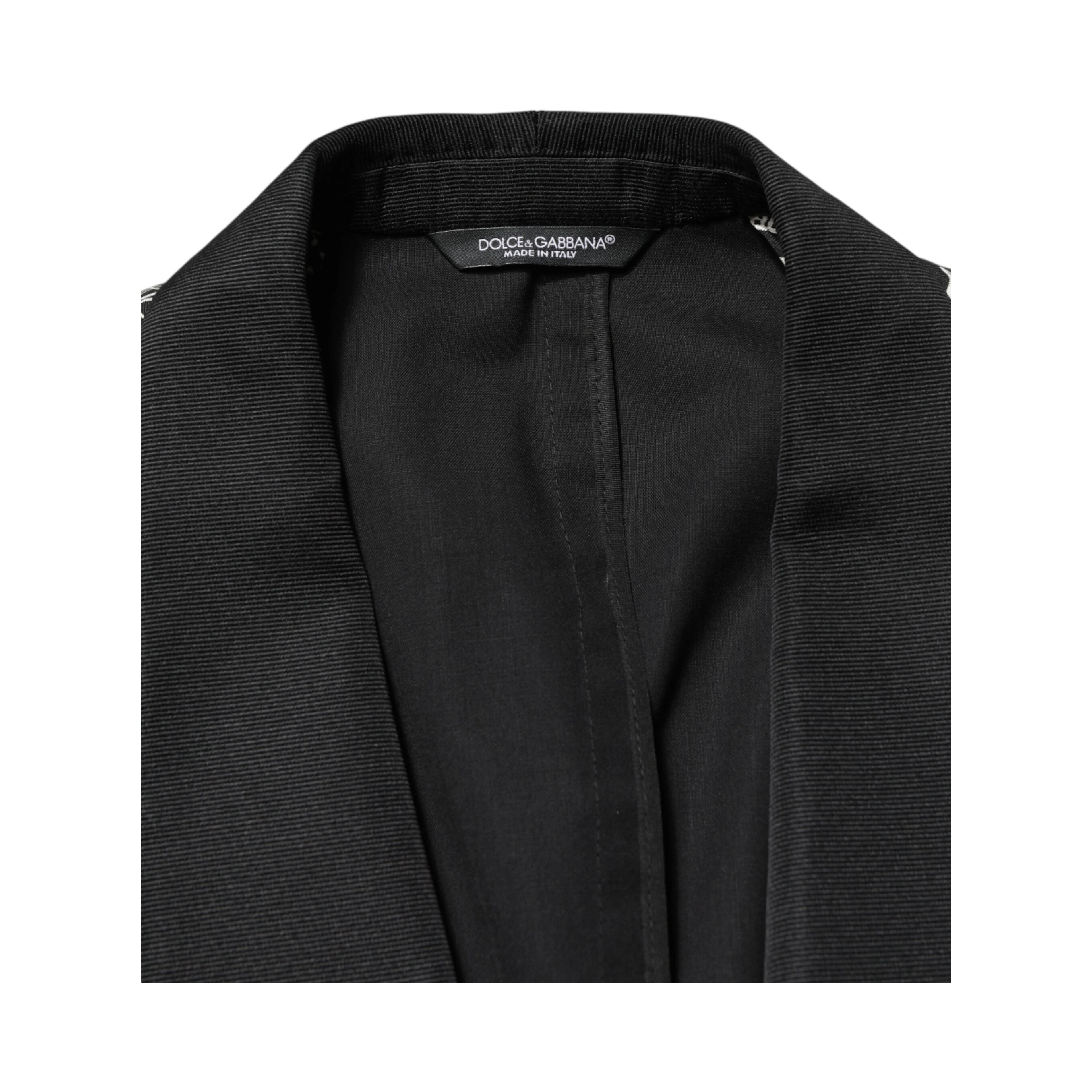 Black Jazz Club Silk Single Breasted Blazer