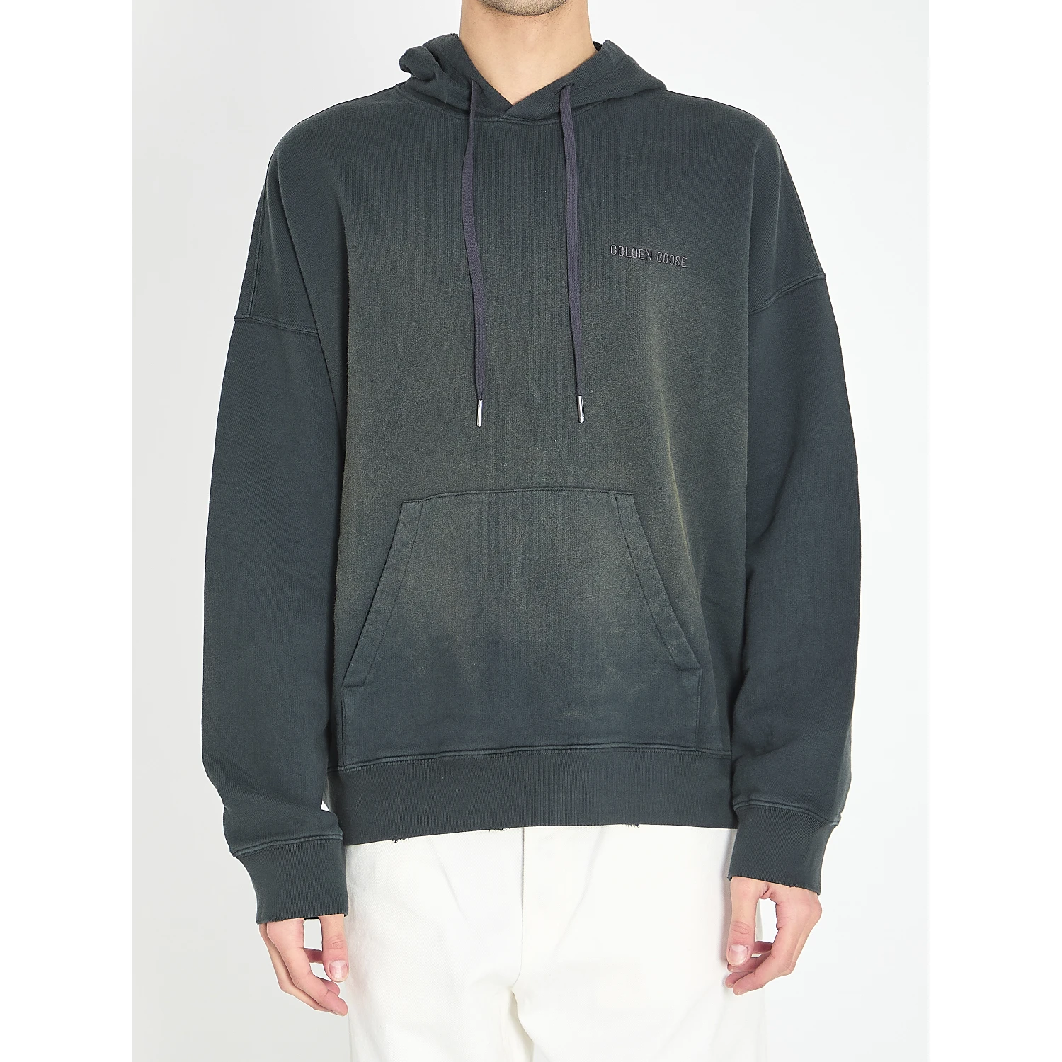 Sweatshirt with bleached effect