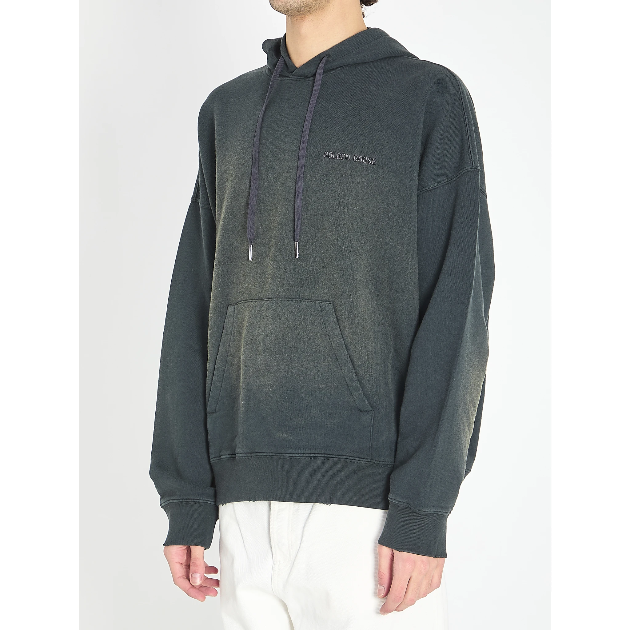 Sweatshirt with bleached effect