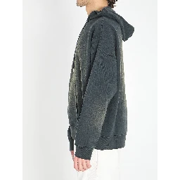 Sweatshirt with bleached effect