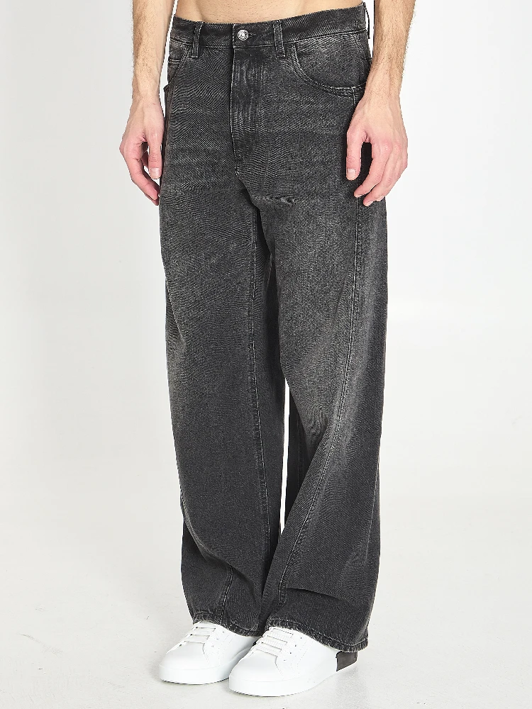 Faded denim jeans alternative