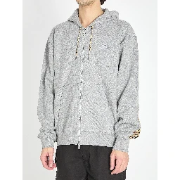 Cotton zipped hoodie