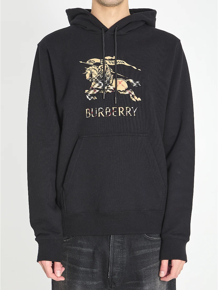 Cotton jersey hoodie