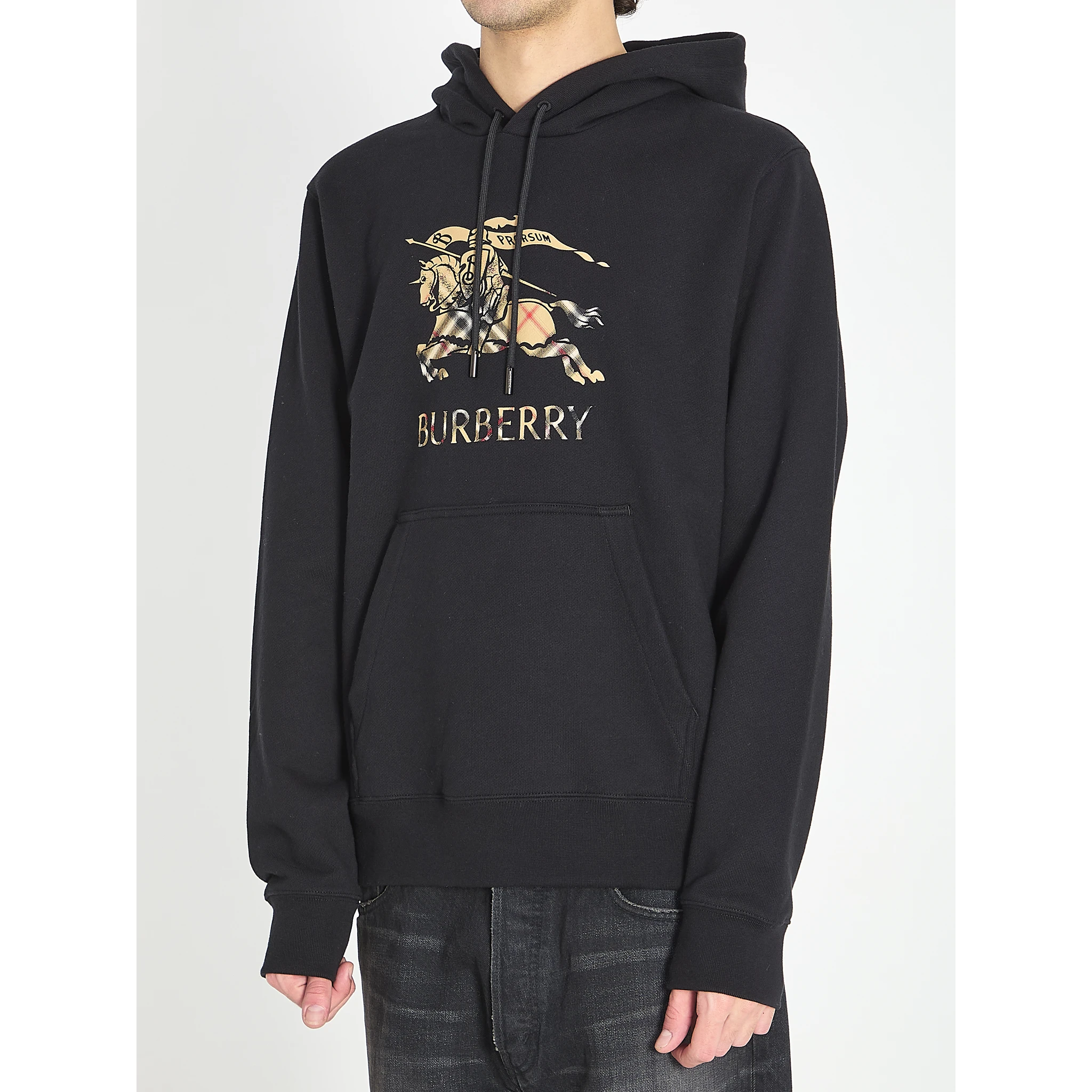 Cotton jersey hoodie