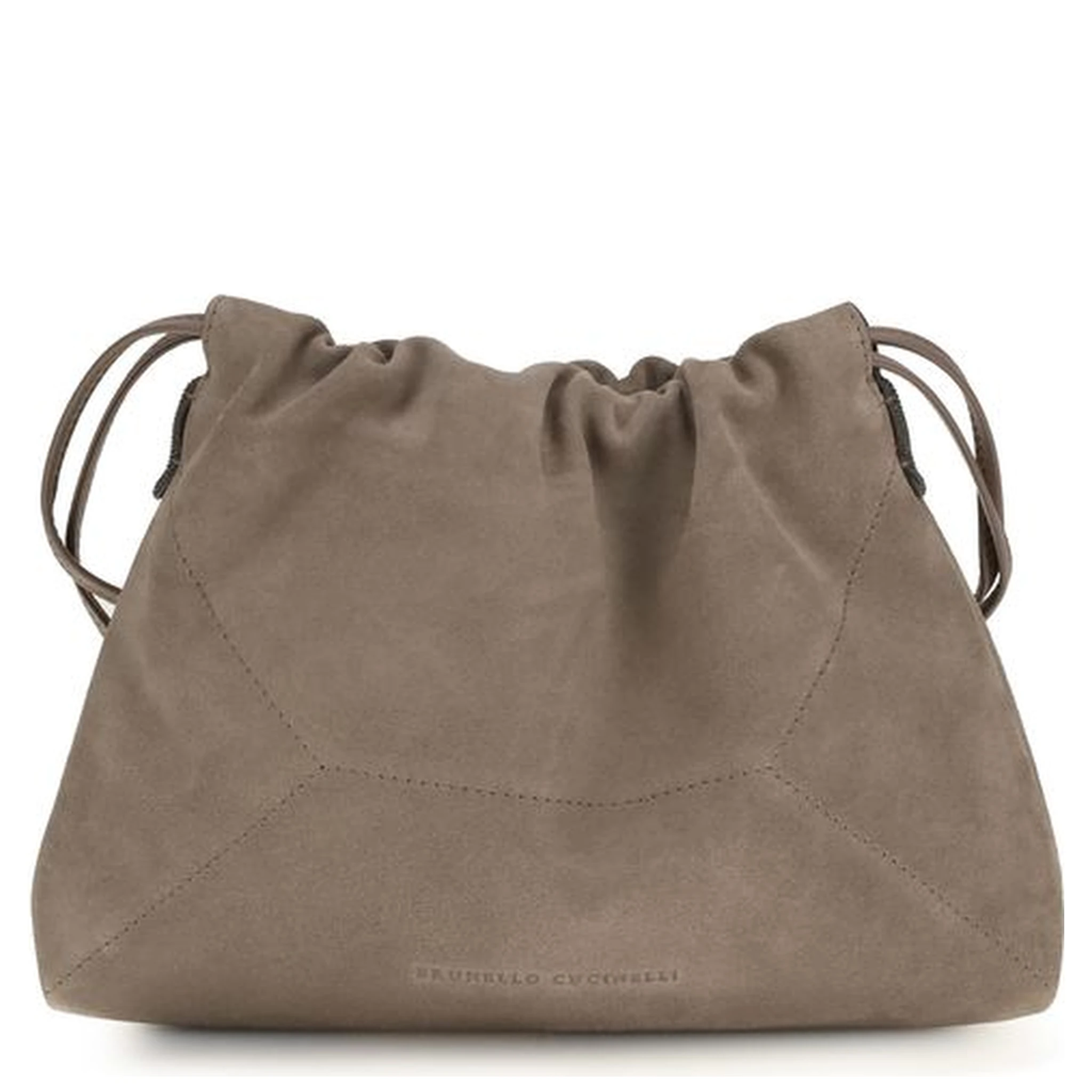 Beige Calf Leather Bos Taurus Shoulder Bag