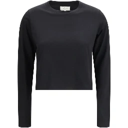 Black Cotton Long Sleeve T-Shirt