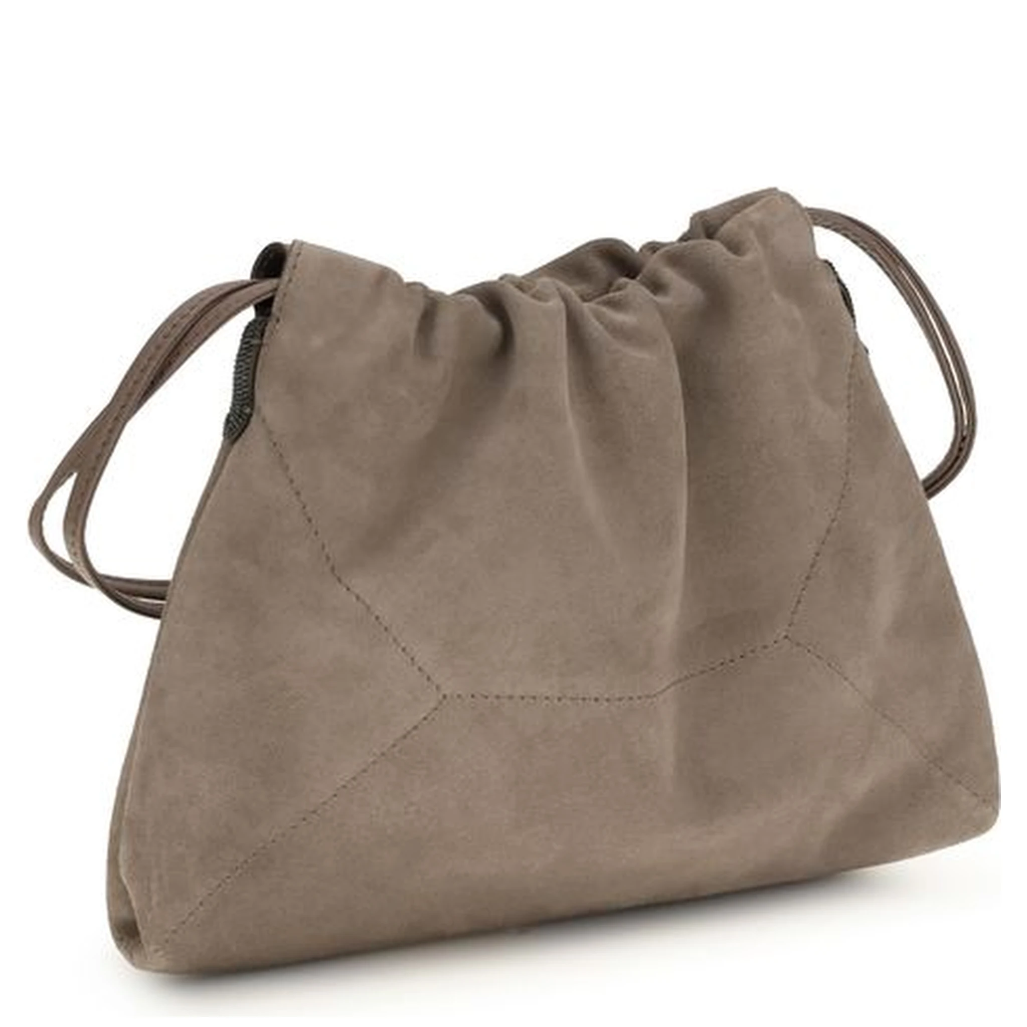 Beige Calf Leather Bos Taurus Shoulder Bag