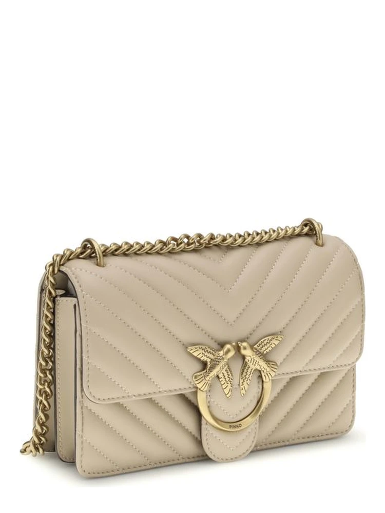 Beige Calf Leather Bos Taurus Shoulder Bag alternative