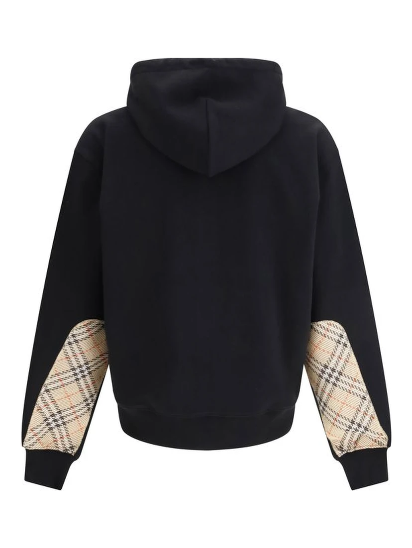 Black Cotton Sweatshirt