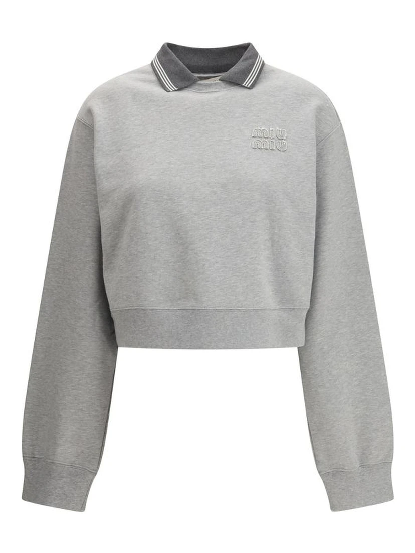 Gray Cotton Sweatshirt