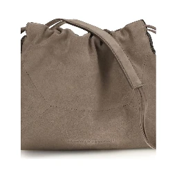 Beige Calf Leather Bos Taurus Shoulder Bag
