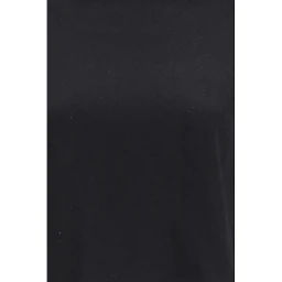 Black Cotton Long Sleeve T-Shirt