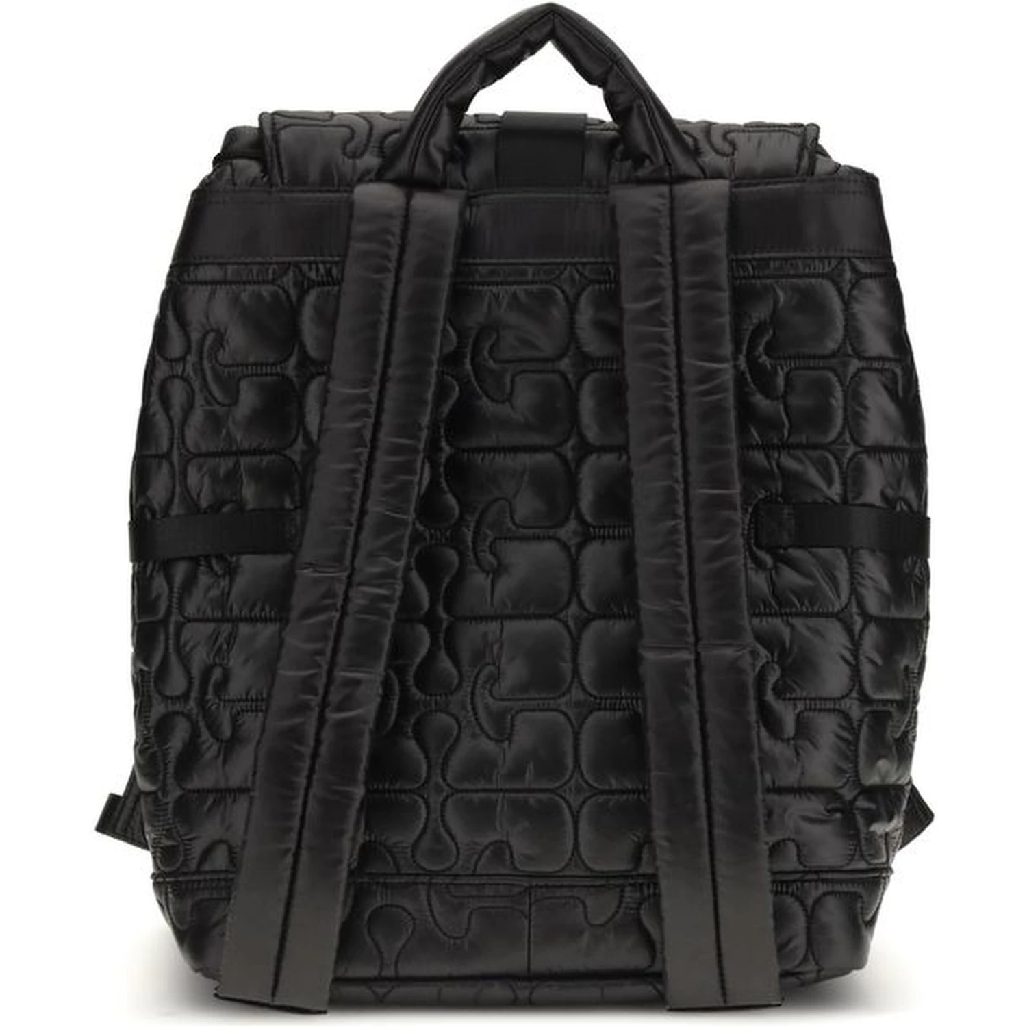 Black Recycled Polyamide Backpack
