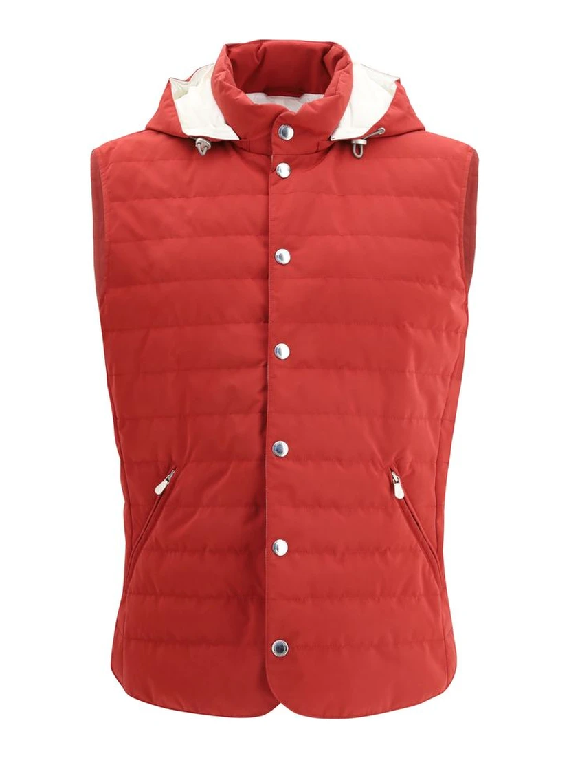 Multicolor Polyester Sleveless Jacket