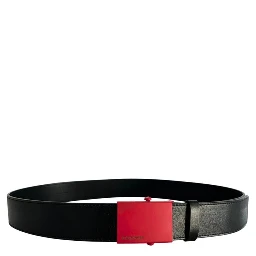 Black Leather Men Belt