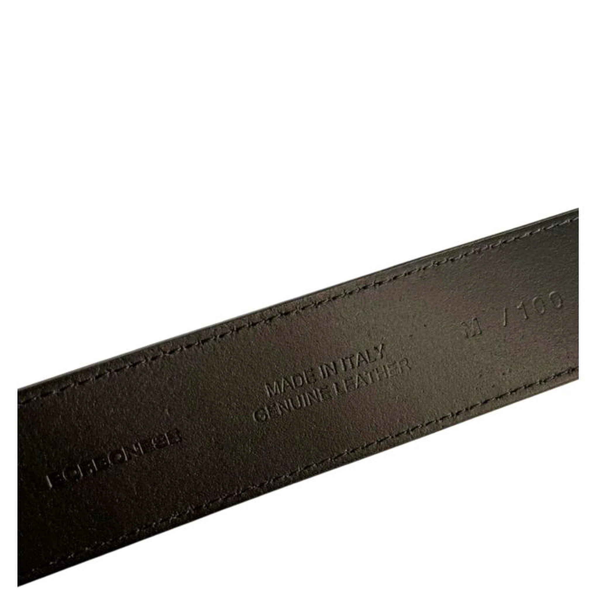 Black Leather Men Belt