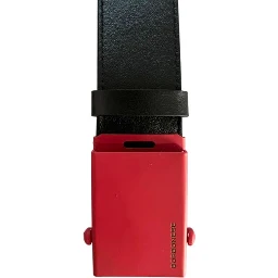 Black Leather Men Belt