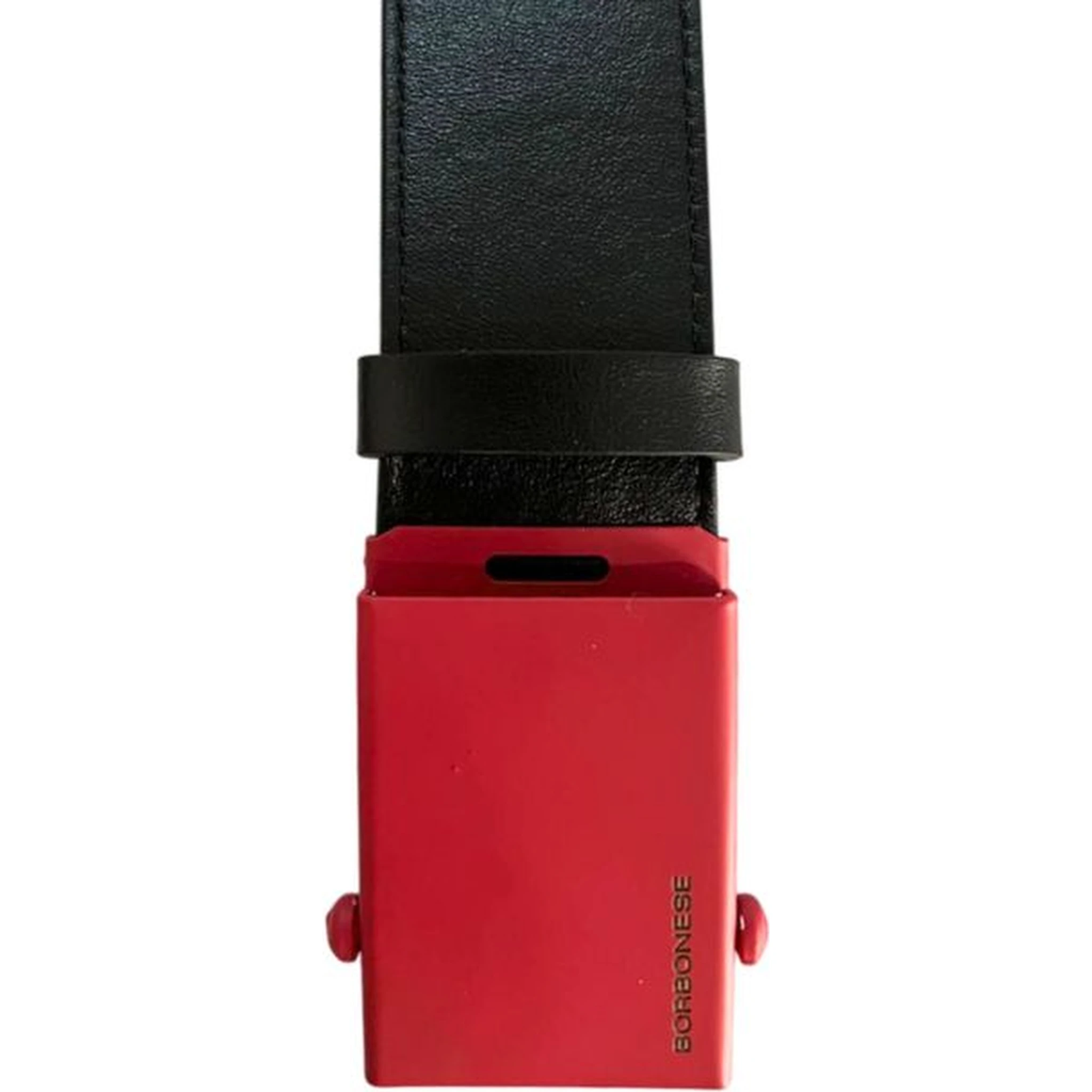 Black Leather Men Belt