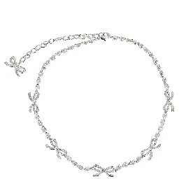 CRYSTAL BOW NECKLACE