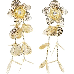 GOLD FLOWER EARRINGS