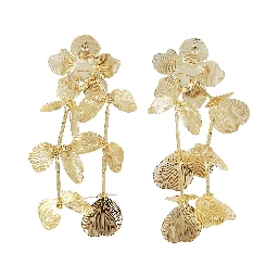 GOLD FLOWER EARRINGS
