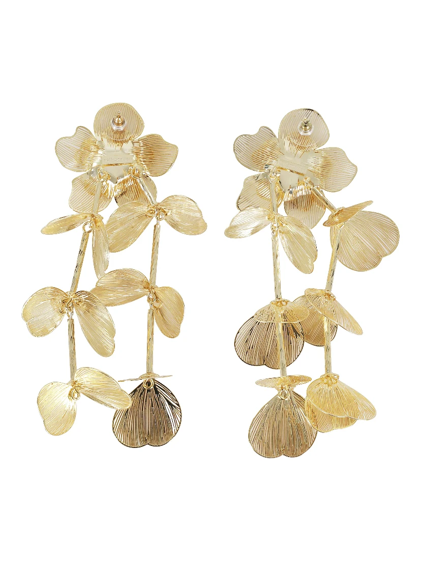 GOLD FLOWER EARRINGS