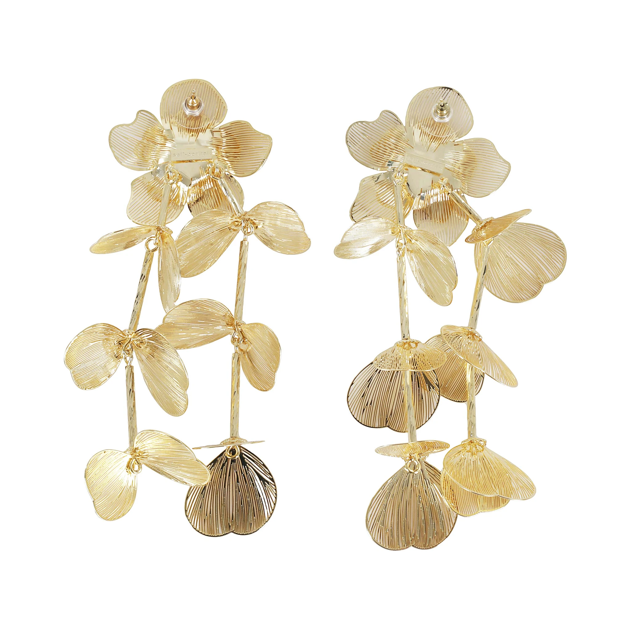 GOLD FLOWER EARRINGS