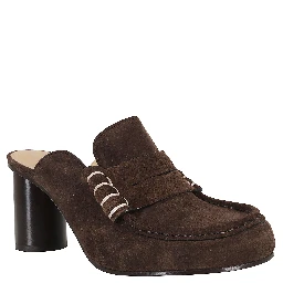 صندل بدون كعب مغلق من الأمام