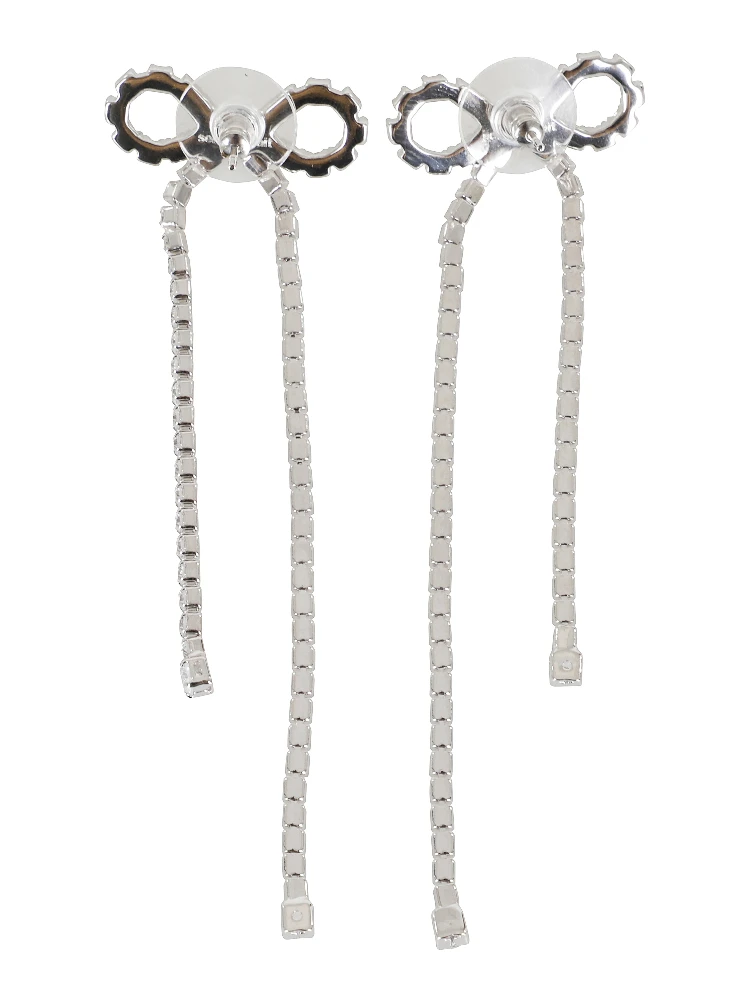 CRYSTAL DROPLET BOW EARRINGS alternative