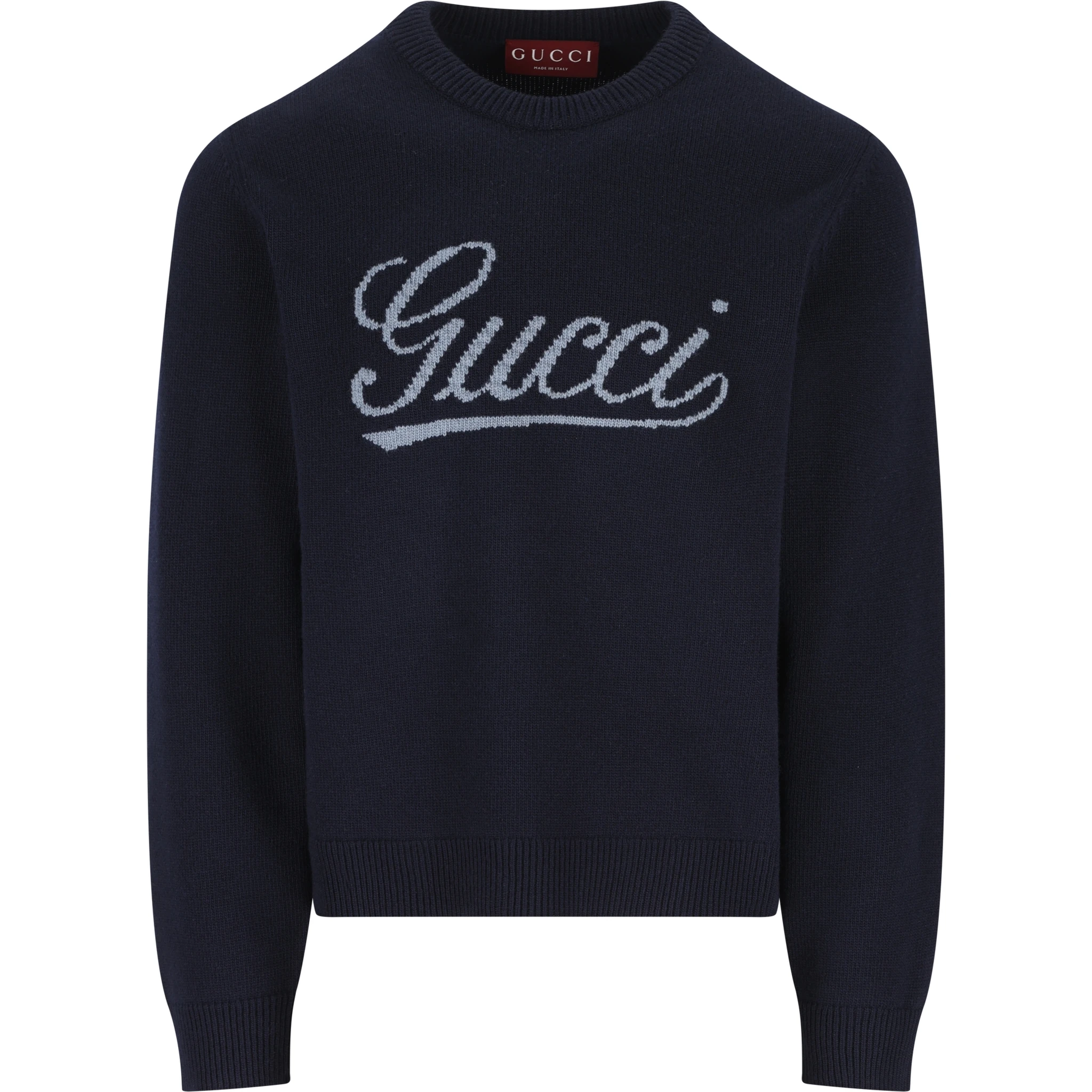 Gucci Logo Intarsia Sweater