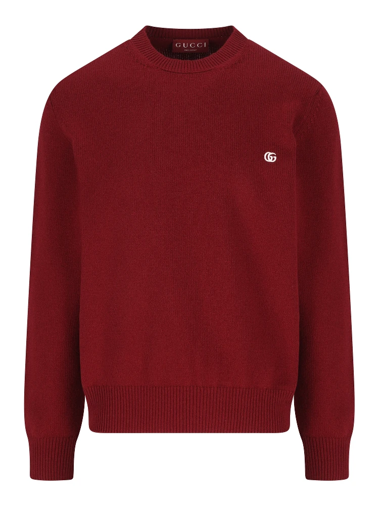 كنزة برقبة دائرية مزينة بشعار