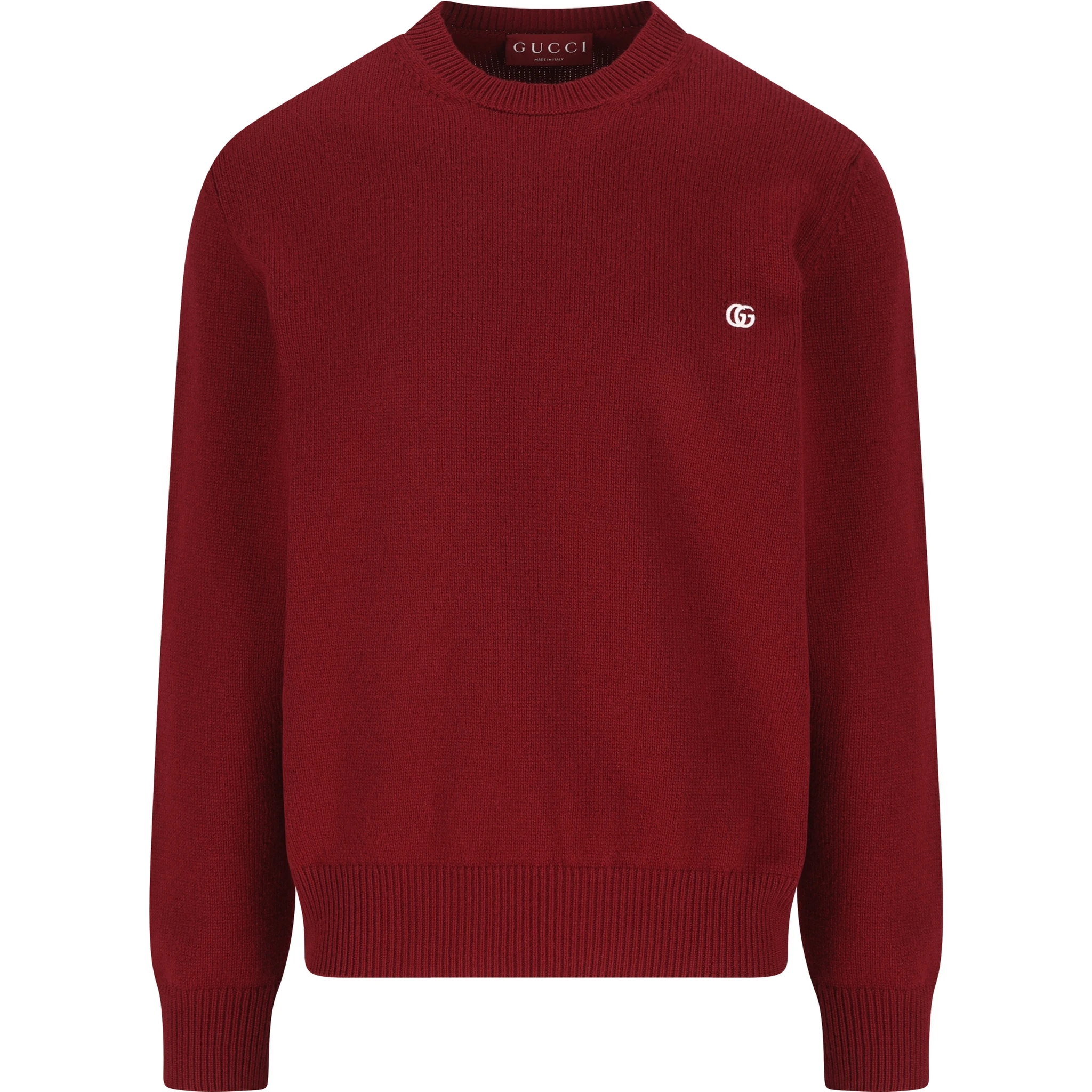 logo-plaque crew-neck sweater