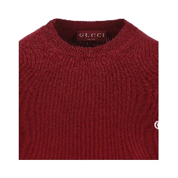 logo-plaque crew-neck sweater