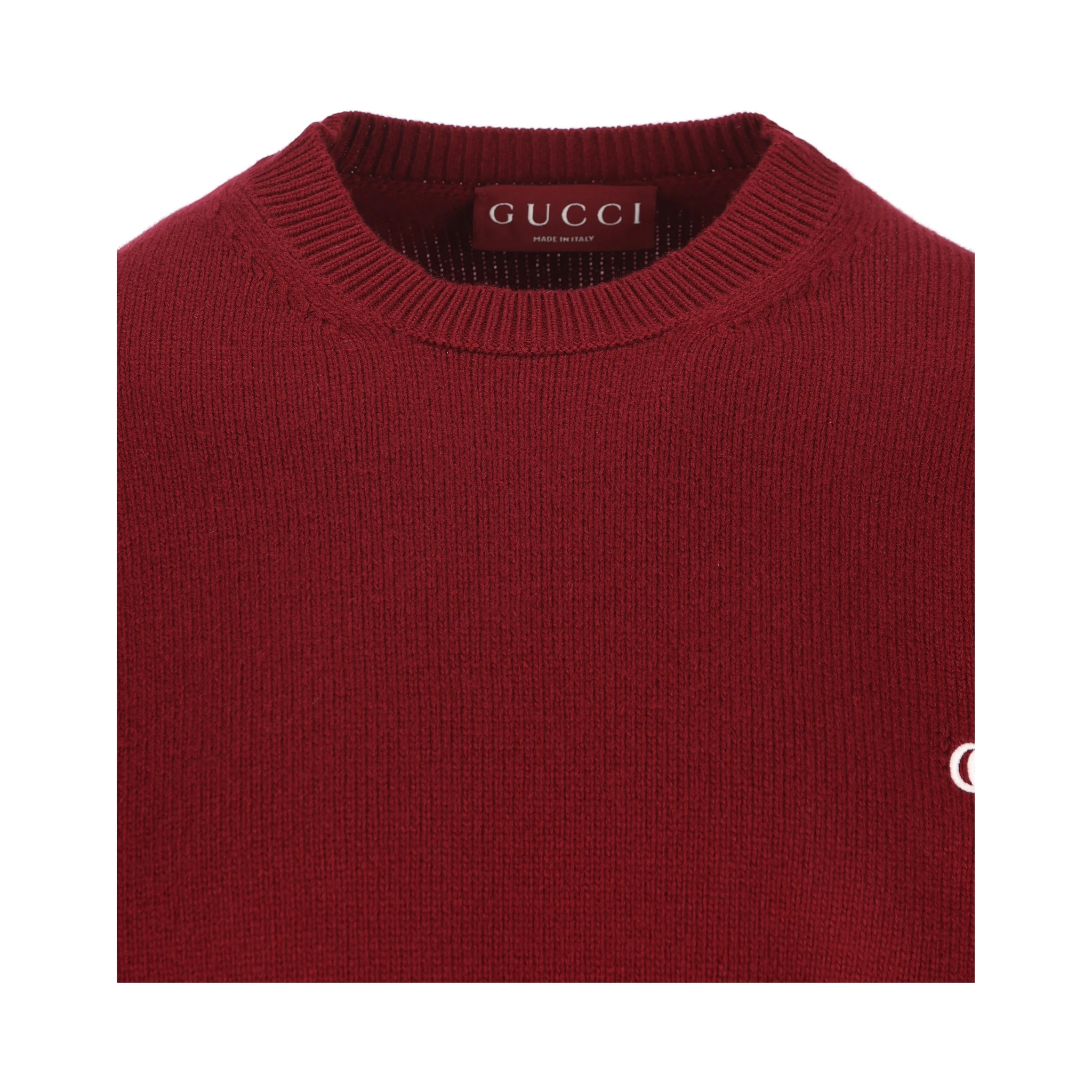 logo-plaque crew-neck sweater