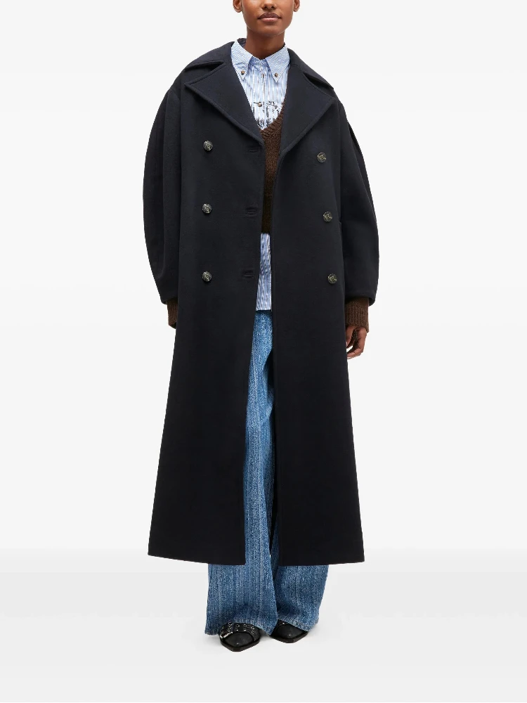 GANNI Coats Blue alternative