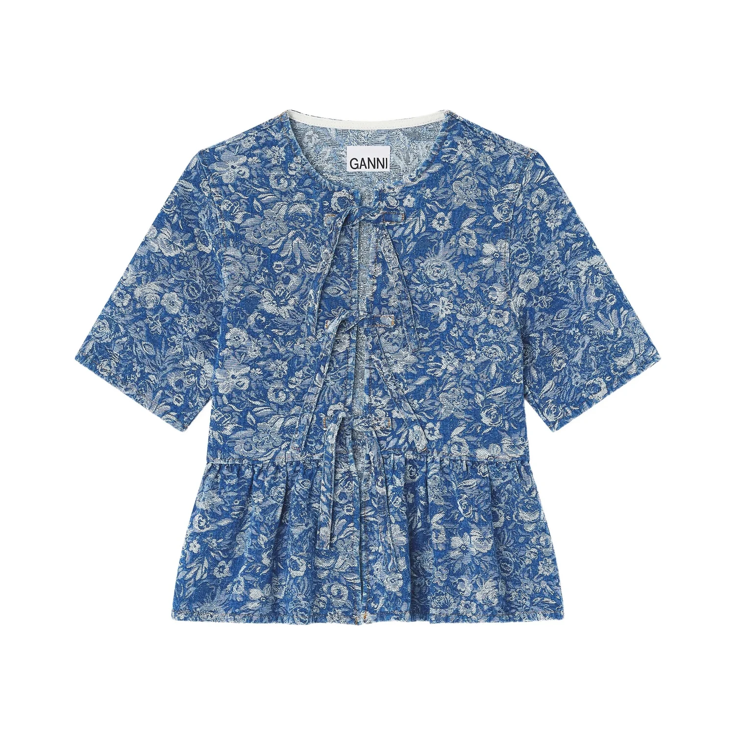 GANNI Shirts Blue