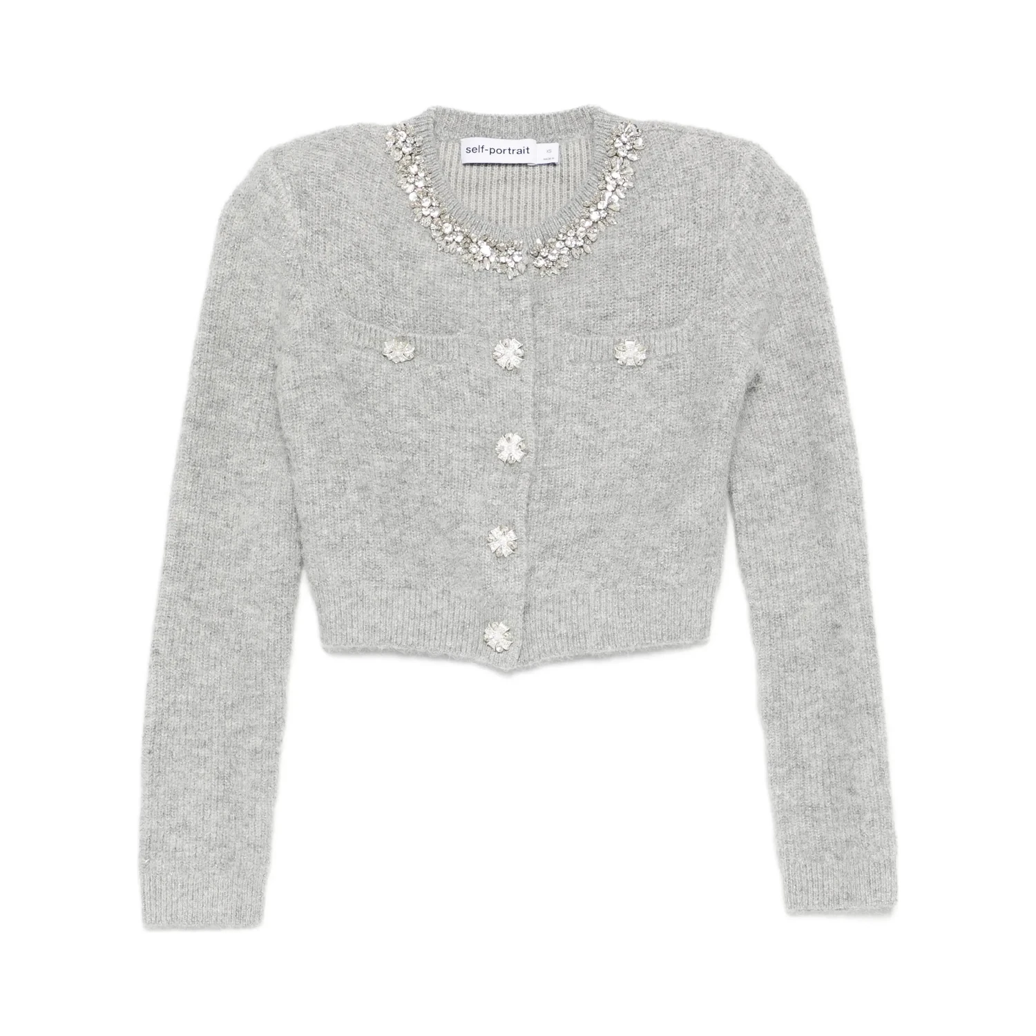 Self-Portrait crystal-embellished cardigan