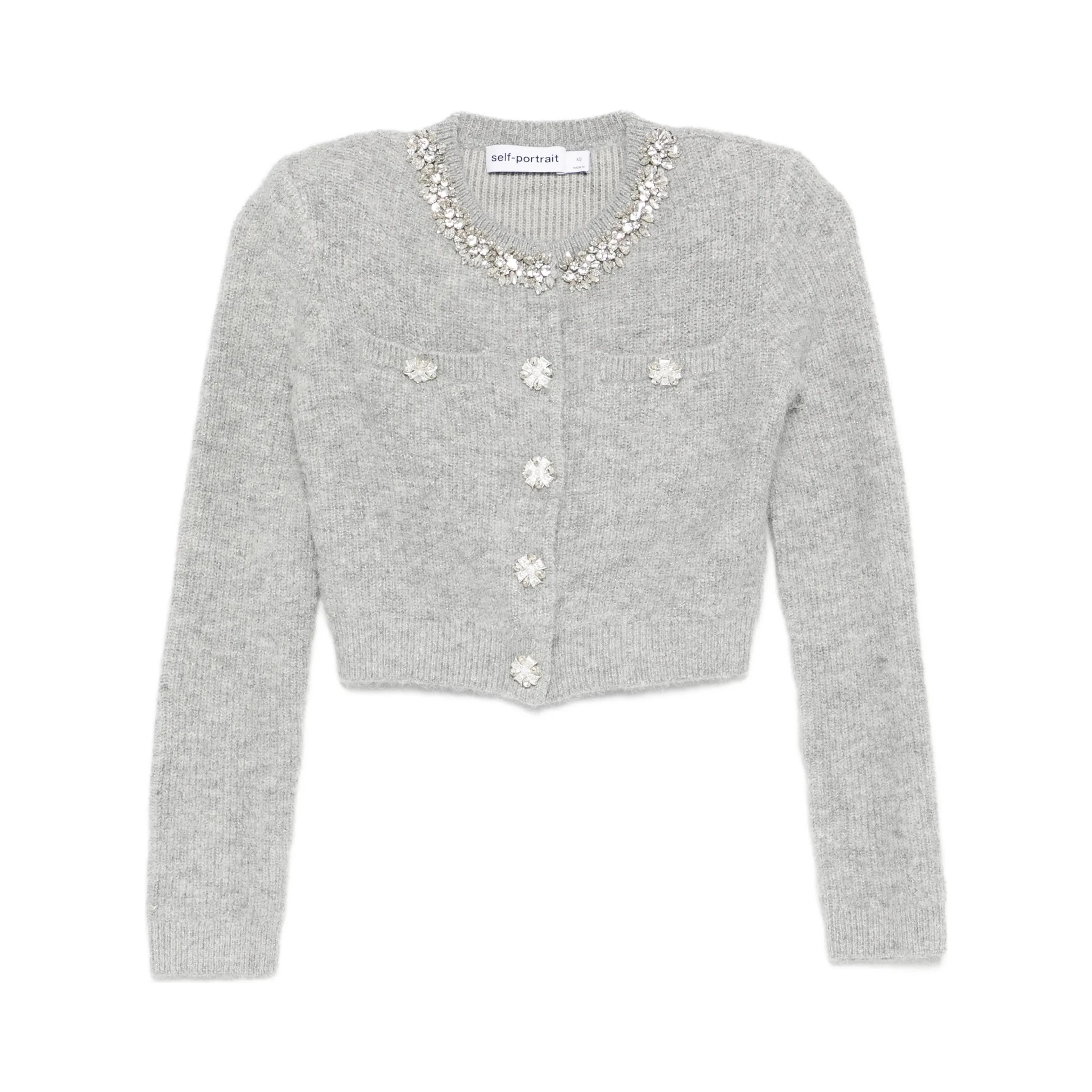 Self-Portrait crystal-embellished cardigan