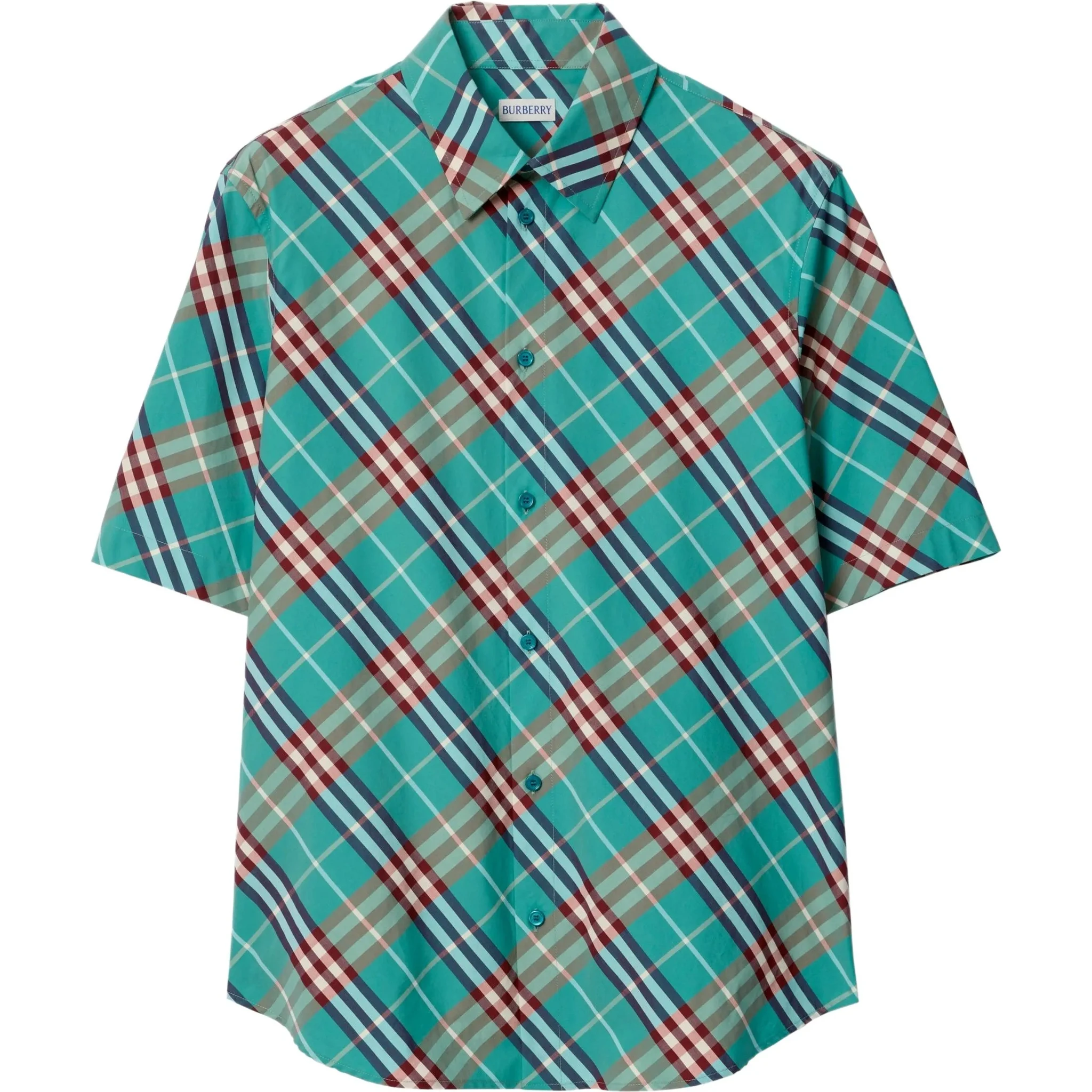 Burberry Shirts Clear Blue