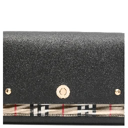 Note Medium Leather & Vintage Check Crossbody Bag