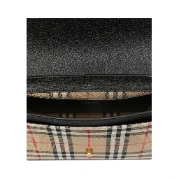 Note Medium Leather & Vintage Check Crossbody Bag