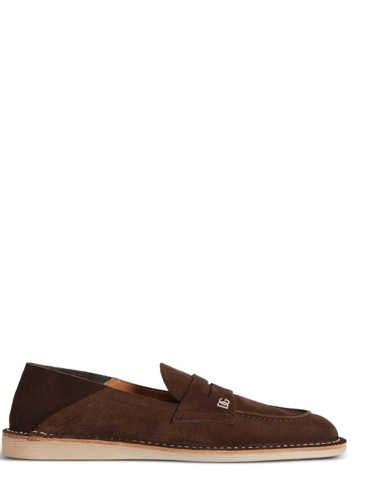 logo-plaque penny loafers