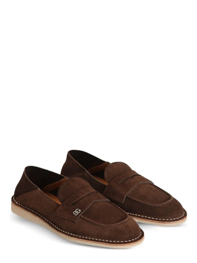 logo-plaque penny loafers alternative