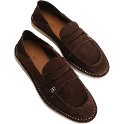 logo-plaque penny loafers